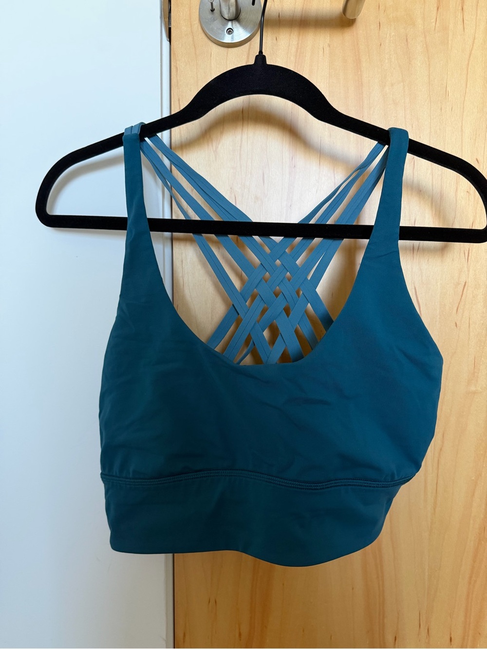 Lululemon strappy back Sports bra - Teal/Blue